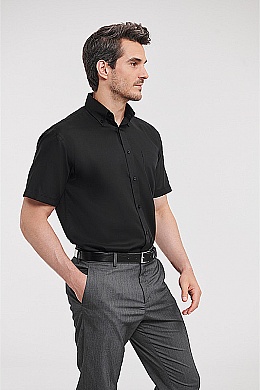 Russell Men's SS Non-Iron Shirt (R-957M) - Zdjęcie