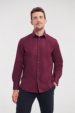 Russell Mens LS Easy Care Fitted Shirt (R-946M) - Zdjęcie