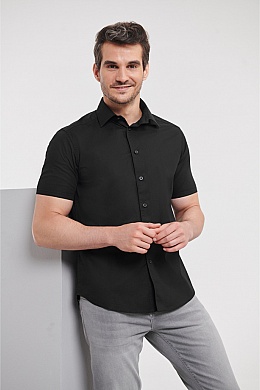 Russell Mens SS Easy Care Fitted Shirt (R-947M) - Photo