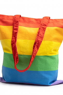 Stamina BERLIN Cotton Bag (BO7196) - Tęczowa torba bawełniana BE PROUD - Zdjęcie