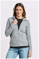 Bluza damska rozpinana ze stójką Promodoro Women’s Jacket Stand-Up Collar (P-5295) - Zdjęcie