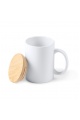 Ceramic mug with bamboo lid Stamina Berry 370 ml (MD4012) - Photo