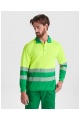 High-visibility long-sleeve polo shirt Roly Atrio LS 170 g (HV9319) - Photo