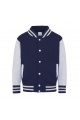 JUST HOODS KIDS VARSITY JACKET (AWJH043J) - Photo