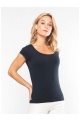 Kariban Ladies Boat Neck T-shirt 180 g (KA384) - Zdjęcie
