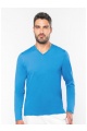 Kariban Men's Long Sleeve V-Neck T (KA358) - Photo