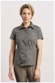 Koszula damska z krótkim rękawem Promodoro Women’s Poplin Shirt (P-6305) - Zdjęcie