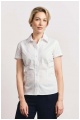 Koszula damska z krótkim rękawem Promodoro Women’s Poplin Shirt (P-6305) - Zdjęcie