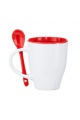 Kubek ceramiczny z łyżeczką Stamina Akebia 350 ml (MD4008) - Zdjęcie