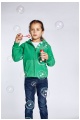 Kurtka polarowa dziecięca z kapturem Promodoro Kid’s Hooded Fleece Jacket (P-798) - Zdjęcie
