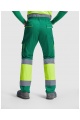 Men's high-visibility work trousers Roly Enix 235 g (HV9321) - Photo