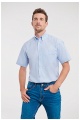 Russell Men's Short Sleeve Oxford Shirt (R-933M) - Zdjęcie
