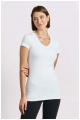 T-shirt damski z dekoltem V Promodoro Women’s Slim Fit V-Neck-T Long (P-3087) - Zdjęcie