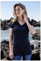 T-shirt damski z dekoltem V Promodoro Women’s Slim Fit V-Neck-T Long (P-3087) - Zdjęcie